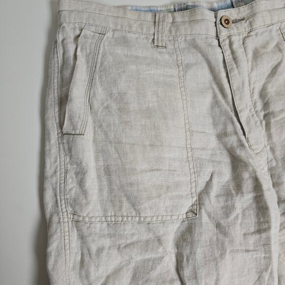 Tommy Bahama Relax Reversible Linen Shorts Size 36 – Plaid, Coastal Prep, 2-in-1 - Picture 15 of 16